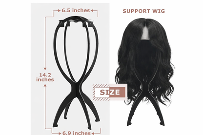 Lightweight Hanging Wig Rack for Storage & Drying