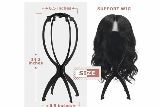 Lightweight Hanging Wig Rack for Storage & Drying